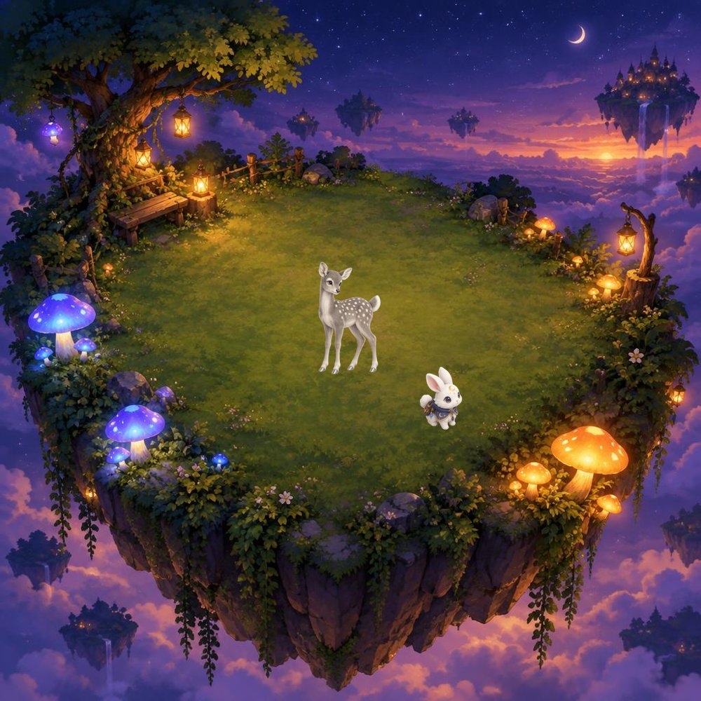The First Clearing: A peaceful clearing, with room for our first little companions.